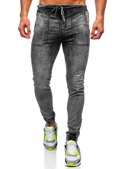 Blugi joggers negri Bolf KA1860