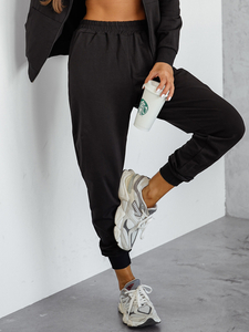 Set trening cu glugă pentru femei din două piese Negru Bolf 821110