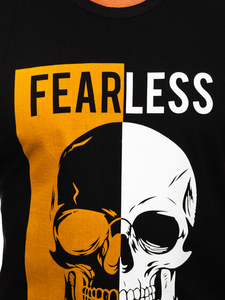 Maiou negru cu imprimeu Bolf 14819