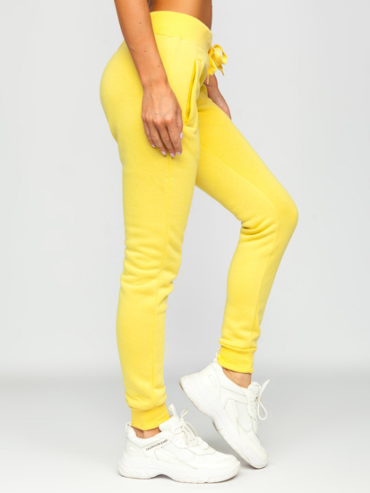 Pantaloni de training galbeni dame Bolf CK-01-33
