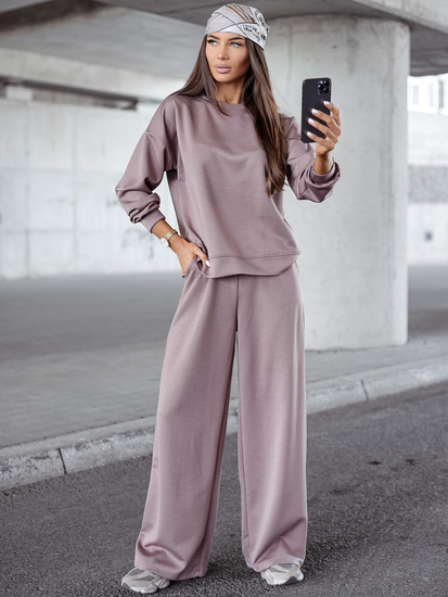 Trening cu fermoar pentru femei din două piese Unt Cappuccino Bolf 821111