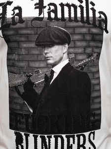 Tricou alb cu grafică decorativă Bolf 21004