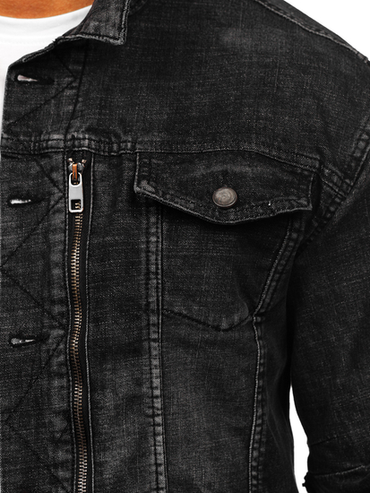 Geacă de blugi neagră Bolf MJ508N