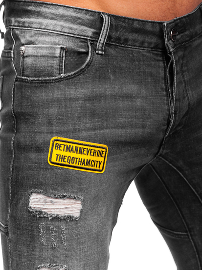 Blugi negri regular fit Bolf MP0047N