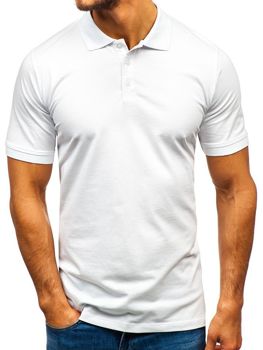 Tricou polo bărbați alb Bolf 9025
