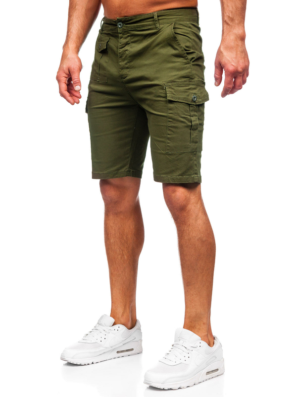 Pantaloni scurți cargo kaki Bolf MP0188MV