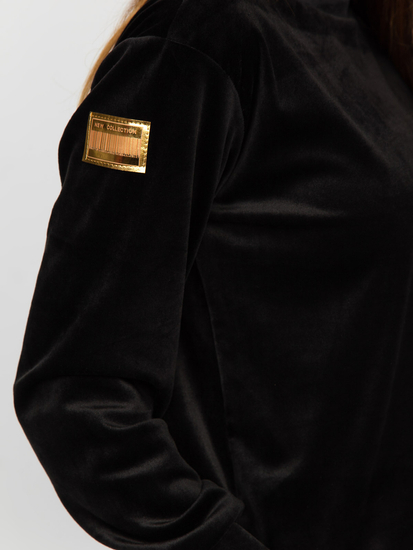 Compleu de trening catifea negru dame Bolf 8129