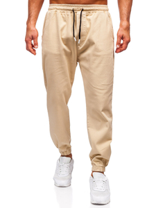 Pantaloni cargo joggers bej Bolf 001