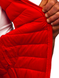 Vestă matlasata bărbati roșie Bolf LY32