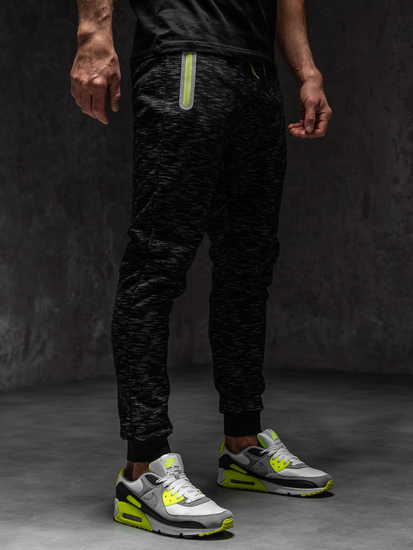 Pantaloni de trening negri Bolf 55037A1