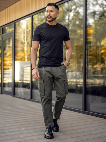 Pantaloni cargo kaki Bolf 77323