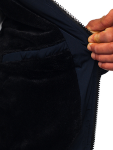 Geacă bleumarin de iarnă matlasată Bolf 6904