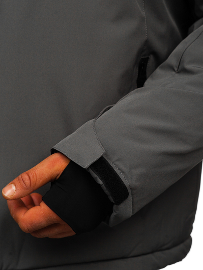 Geacă de iarnă sport grafit Bolf HH011