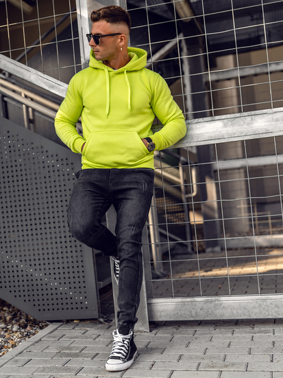 Hanorac tip cangur verde-deschis Bolf 2009A