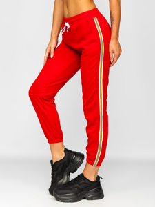Pantaloni de trening dame roșii Bolf YW01020B