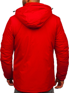 Geacă de iarnă roșie Bolf HKK2025