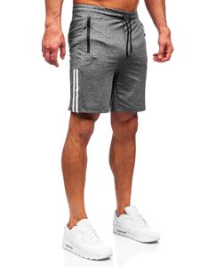 Pantaloni scurți de training grafit Bolf 68020