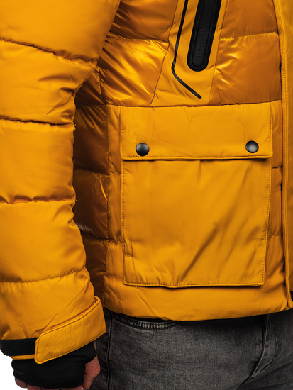 Geacă de iarnă camel matlasată Bolf 99527