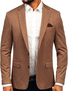 Sacou bărbătesc casual maro Bolf 24401