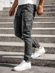 Pantaloni cargo joggers grafit Bolf 8983