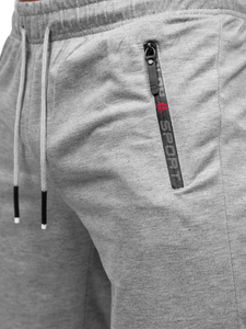 Pantaloni scurți de trening gri bărbați Bolf JX505
