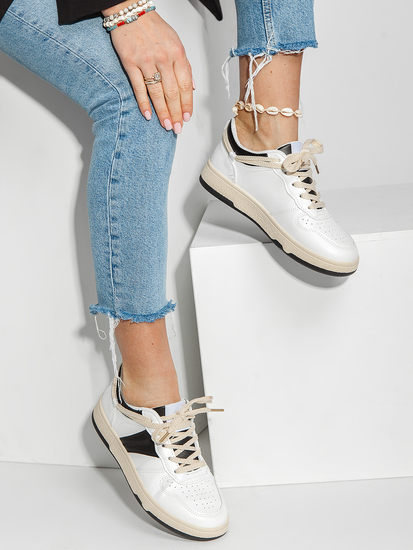 Beżowe buty damskie sportowe Denley 23