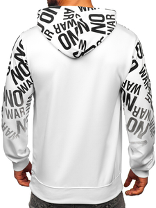 Hanorac negru-alb cu imprimeu Bolf 8B998