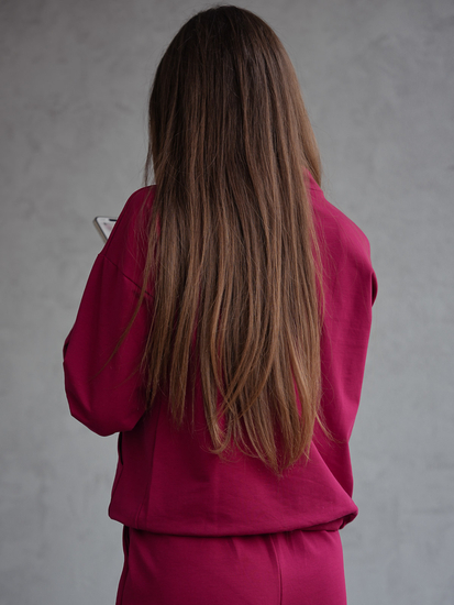 Set trening din două piese pentru femei vișiniu Bolf 82162