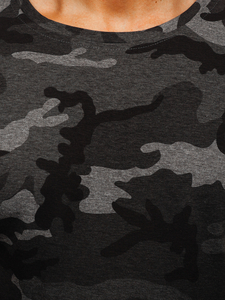 Tricou cu imprimeu grafit army Bolf S808