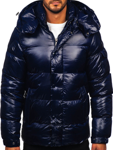 Geacă de iarnă bleumarin Bolf 9970