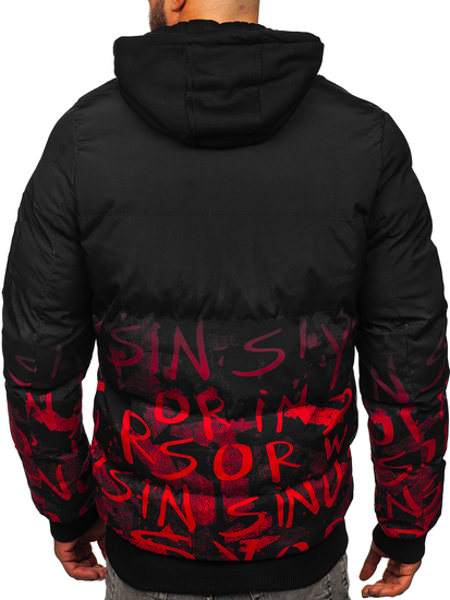 Geacă de iarnă matlasată roșie Bolf 27M8102