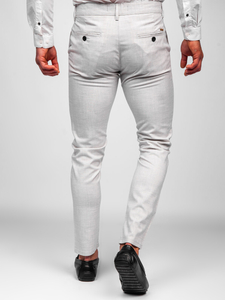 Pantaloni bej chinos Bolf 0015