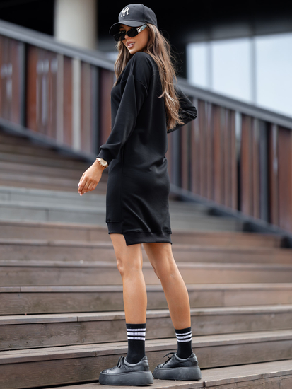 Rochie neagră unt Bolf 524