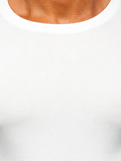 Pulover alb Bolf MMB602