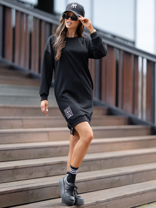 Rochie neagră unt Bolf 524