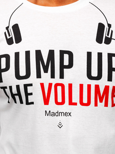 Bluză cu imprimeu alb Bolf 12119