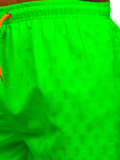 Pantaloni scurți de înot verzi pentru bărbați Bolf HN123