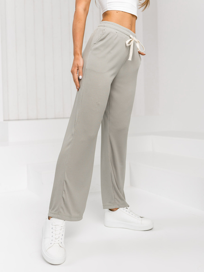 Pantaloni largi verzi dame Bolf W7958