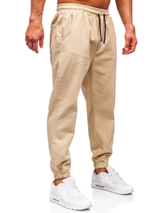 Pantaloni cargo joggers bej Bolf 001