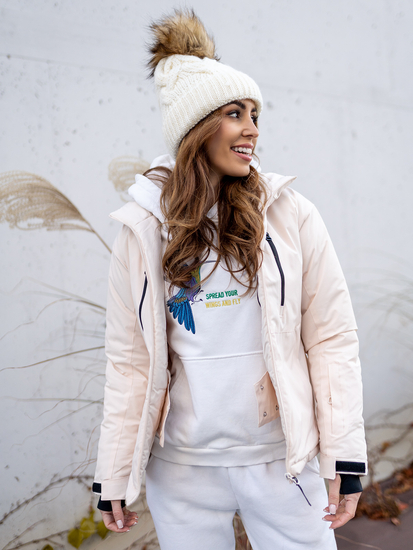 Geacă de iarnă bej sport dame Bolf HH012