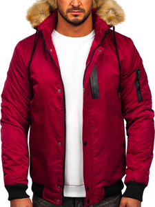 Geacă de iarnă bordo Bolf 2129