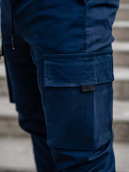 Pantaloni cargo bleumarin bărbați Bolf 701