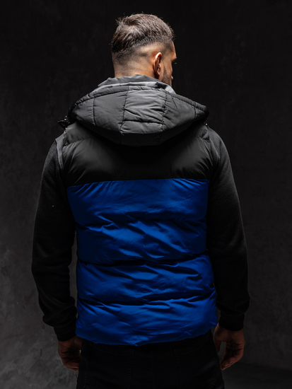 Vesta cu gluga albastra Bolf 1189A1