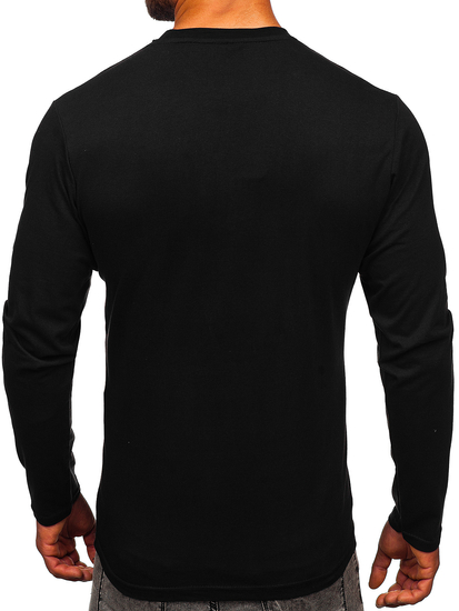 Bluză neagră cu imprimeu Bolf 146745