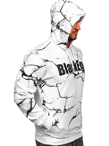 Hanorac alb cu imprimeu Bolf 6453