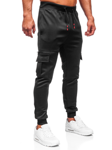 Pantaloni negri training cargo Bolf K10287
