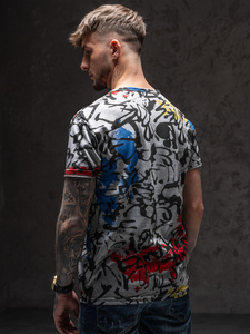 Tricou gri cu imprimeu Bolf 14901