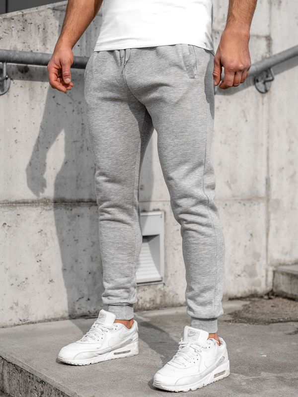 Pantaloni de jogger gri pentru bărbați Bolf XW01-E