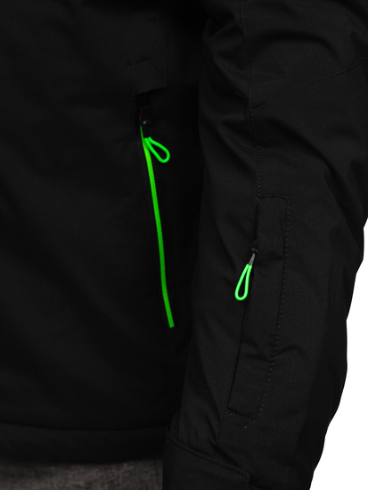 Geacă de ski sport negru-verde Bolf 7097