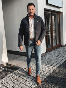 Geacă bleumarin matlasată Bolf 22M12